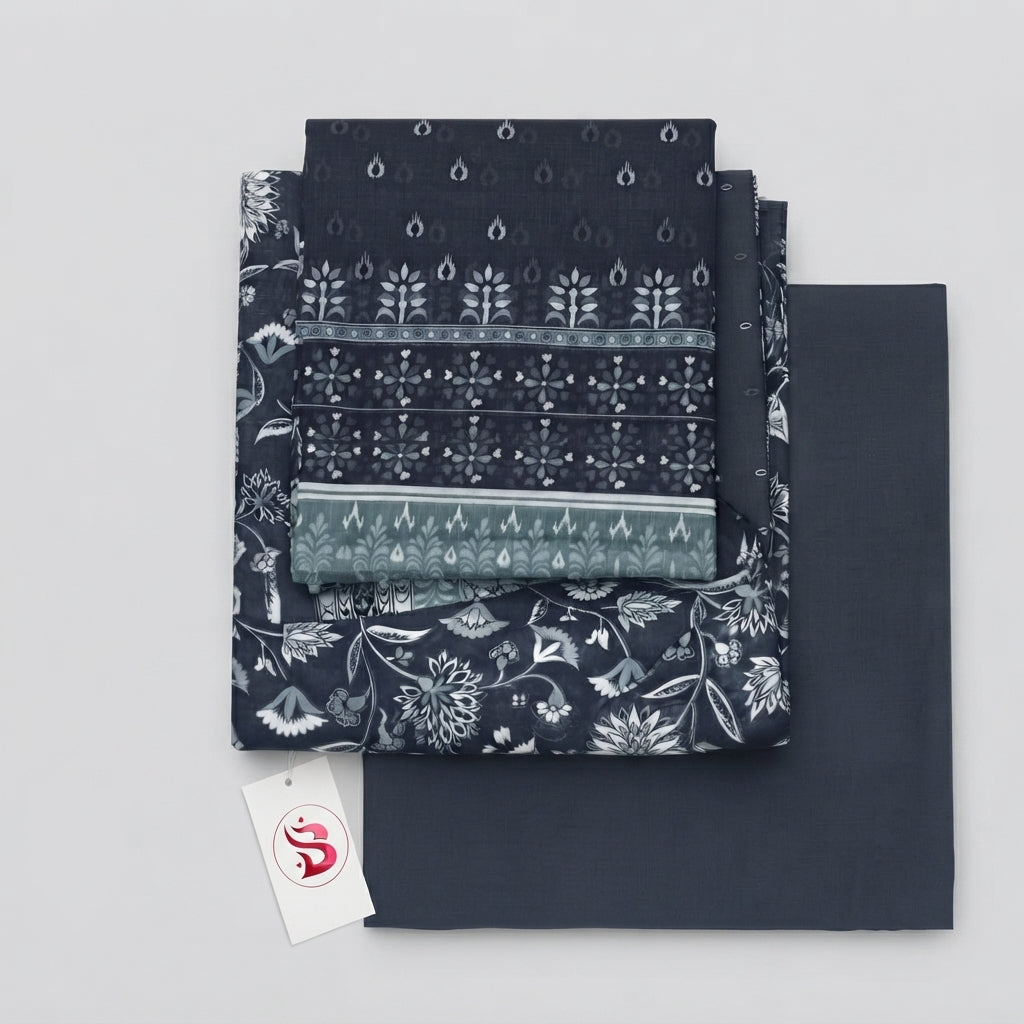 Bin Saeed | 3 Piece Unstitched Digital Printed Suit | Vol-11