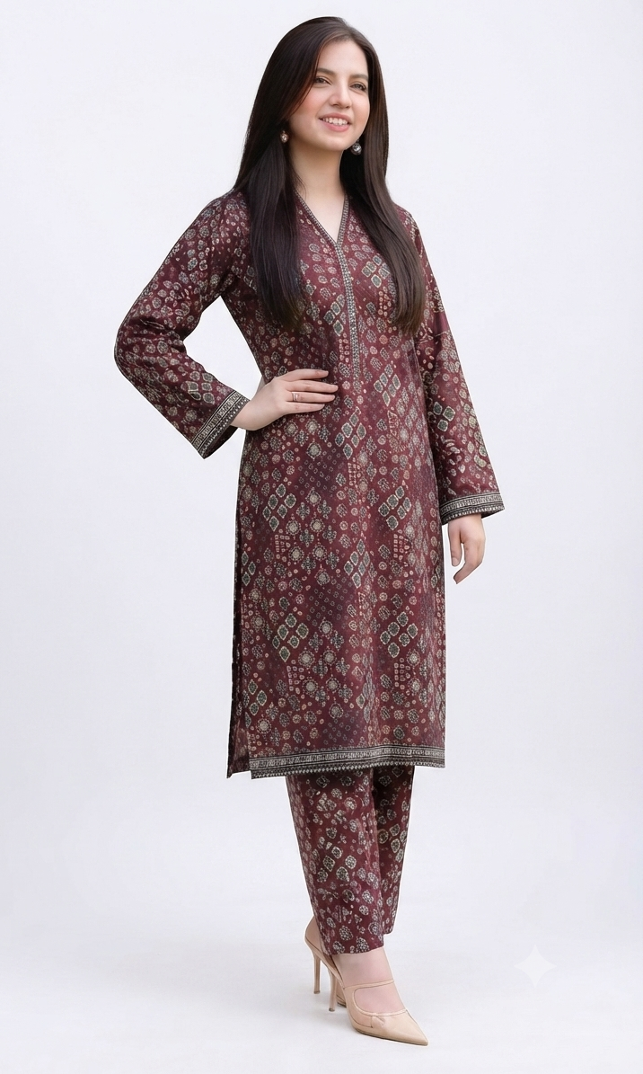 BIN SAEED | STITCHED 2-PIECE | PRINTED LAWN SUIT