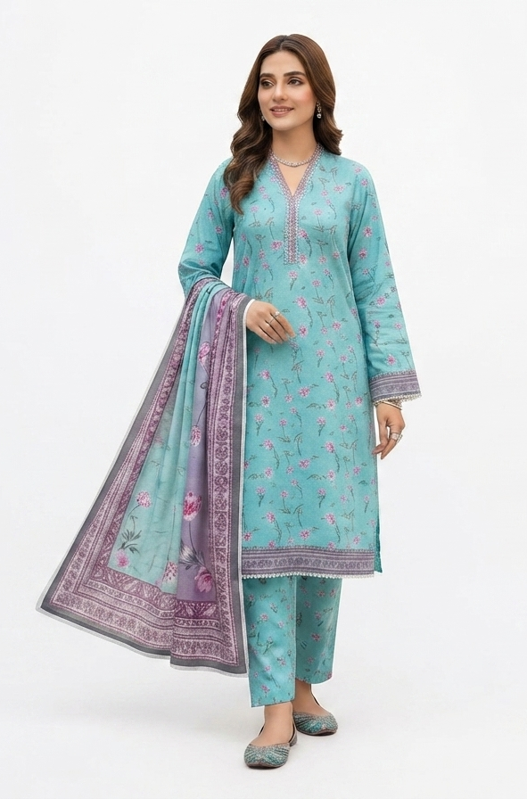 BIN SAEED | STITCHED 3-PIECE | PRINTED LAWN SUIT