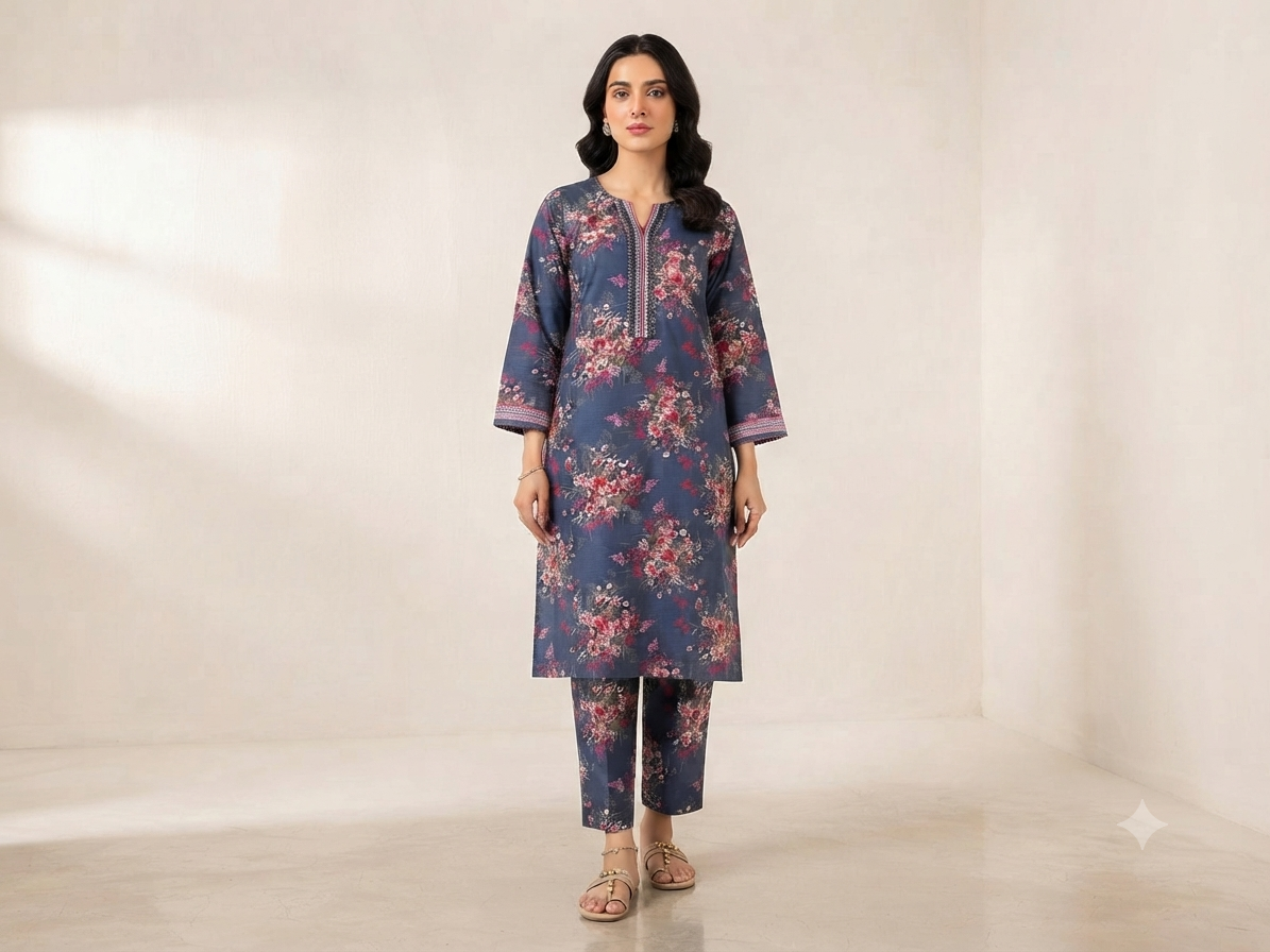 BIN FATIMA | STITCHED 2-PIECE | PRINTED LAWN SUIT
