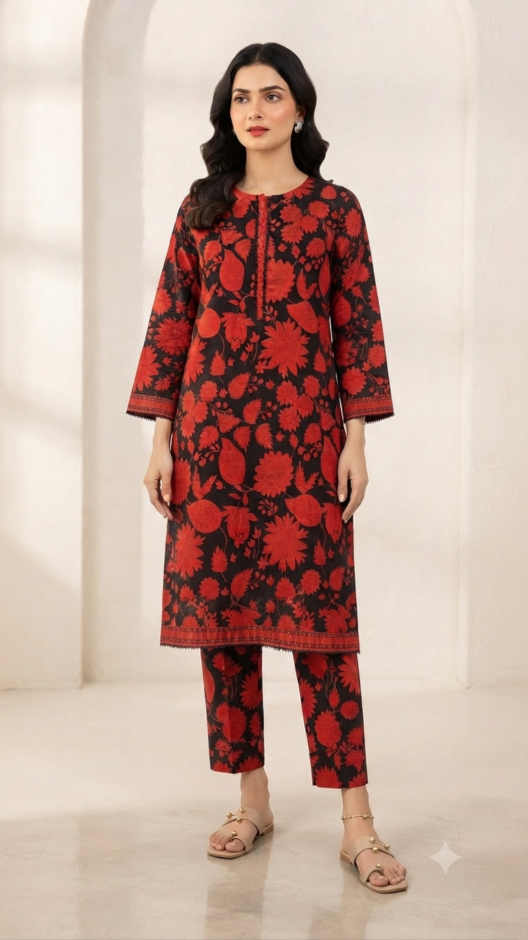 BIN FATIMA | STITCHED 2-PIECE | PRINTED LAWN SUIT