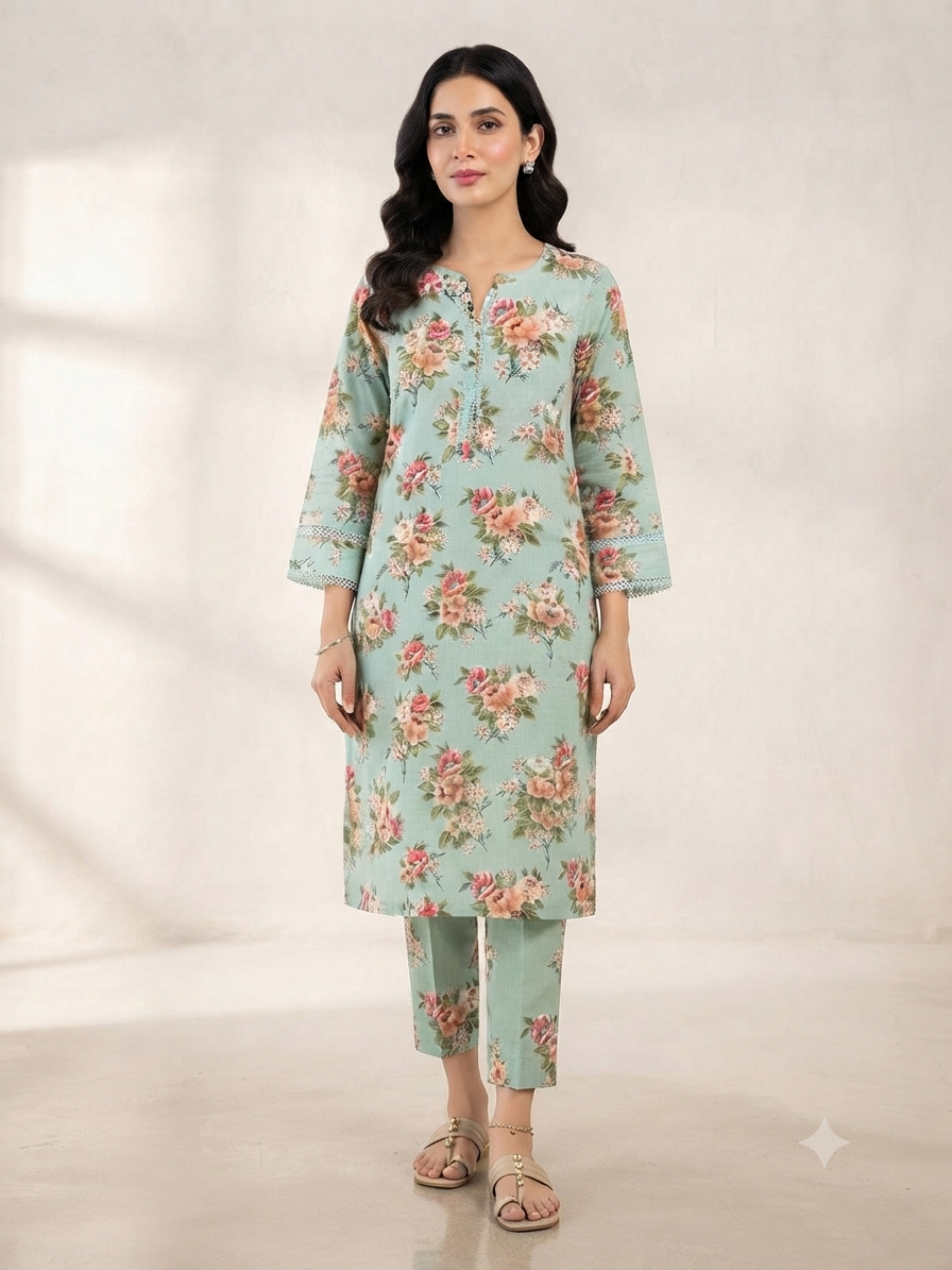 BIN FATIMA | STITCHED 2-PIECE | PRINTED LAWN SUIT