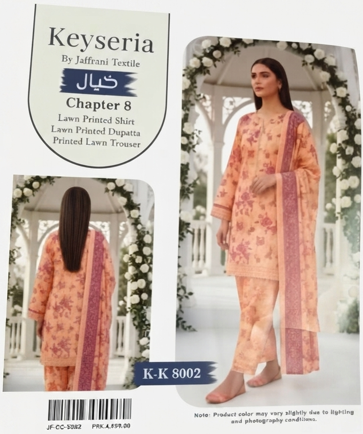 KEYSERIA | UNSTITCHED 3-PIECE | PRINTED LAWN SUIT