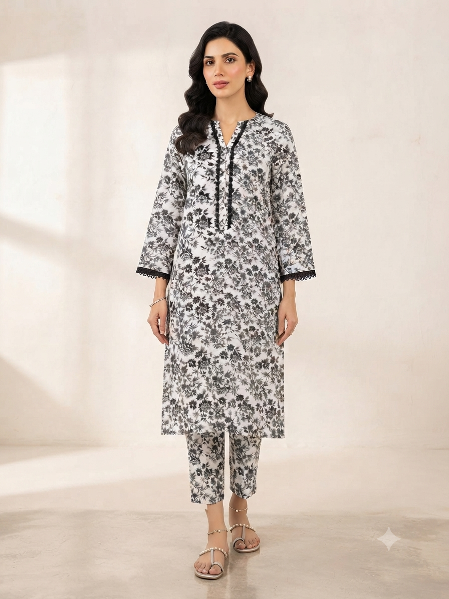 BIN FATIMA | STITCHED 2-PIECE | PRINTED LAWN SUIT