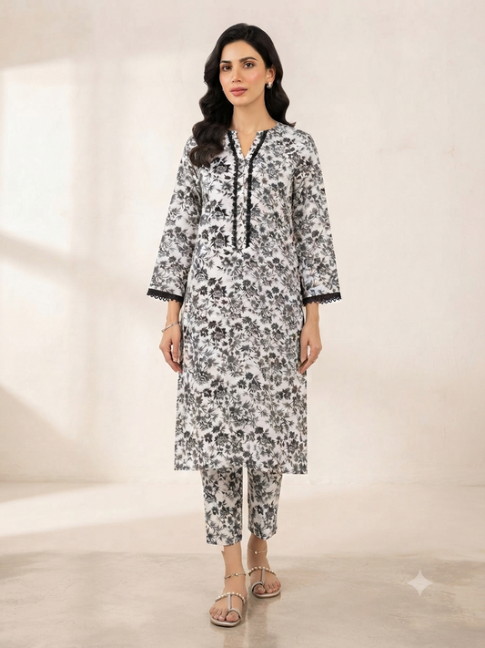 BIN FATIMA | STITCHED 2-PIECE | PRINTED LAWN SUIT