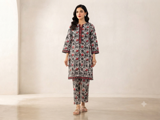 BIN FATIMA | STITCHED 2-PIECE | PRINTED LAWN SUIT