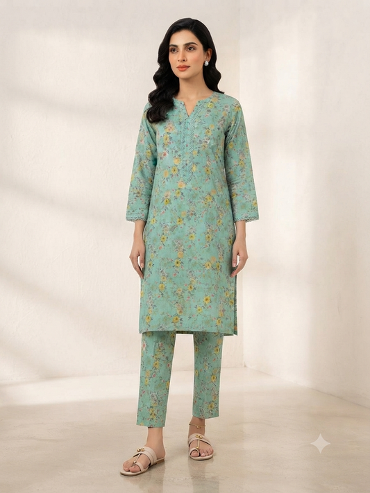 BIN FATIMA | STITCHED 2-PIECE | PRINTED LAWN SUIT