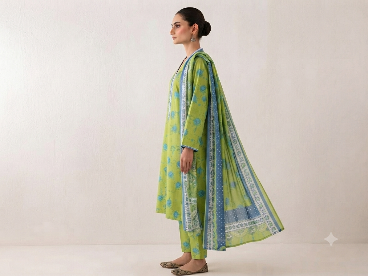 BIN SAEED | STITCHED 3-PIECE | PRINTED LAWN SUIT