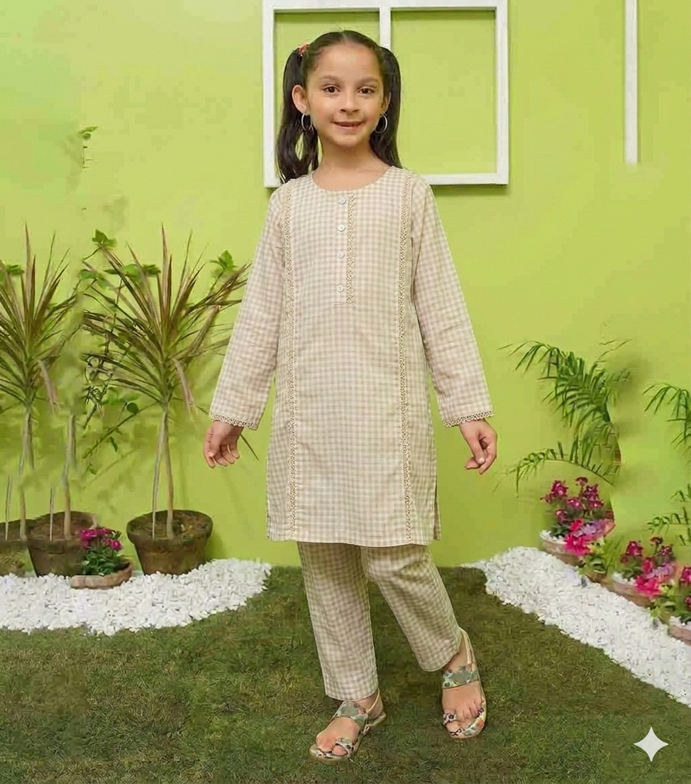 KIDS 2-PIECE | PRINTED LAWN SUIT | GIRLS SUITS