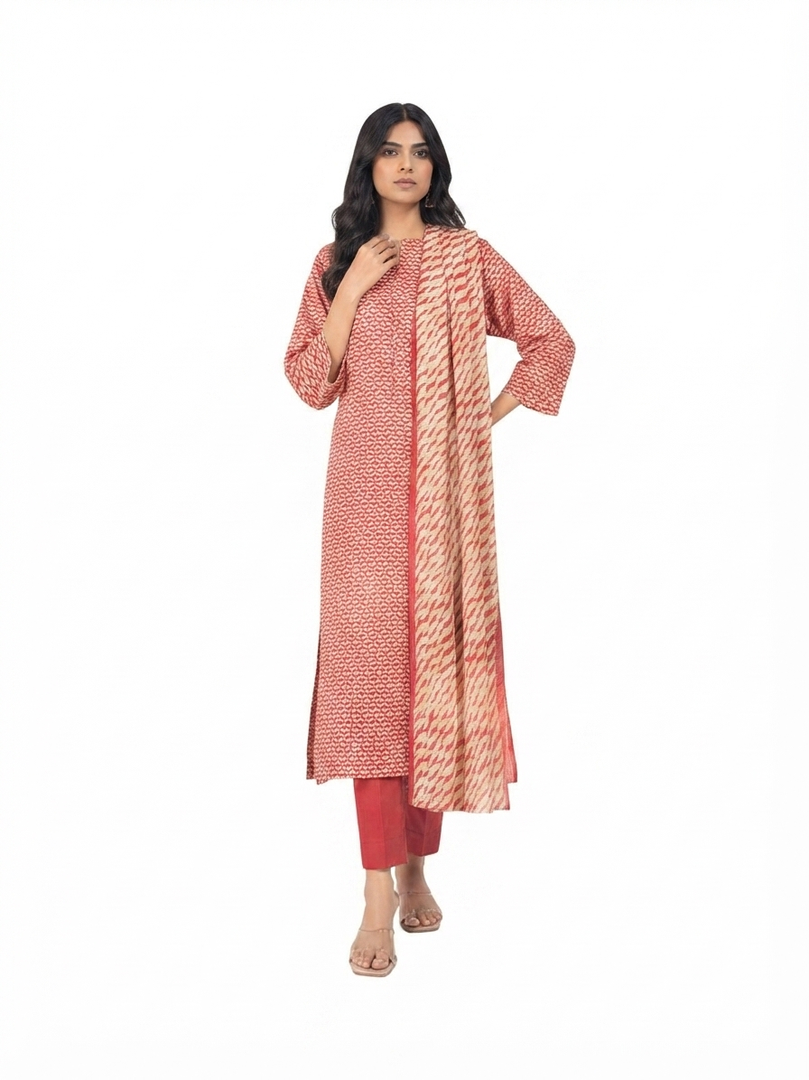 ALKARAM | STITCHED 3-PIECE | PRINTED LAWN SUIT