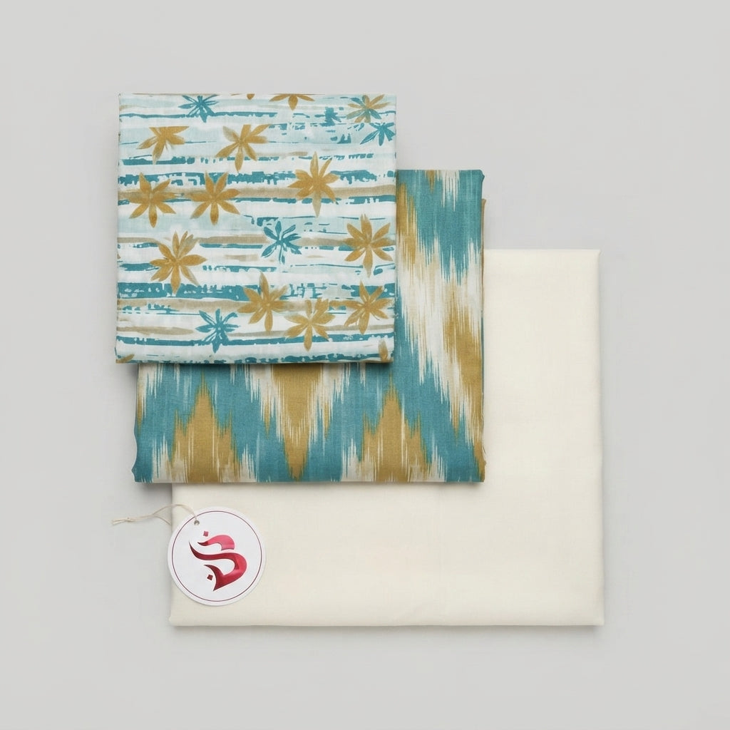 Bin Saeed | 3 Piece Unstitched Digital Printed Suit | Vol-2