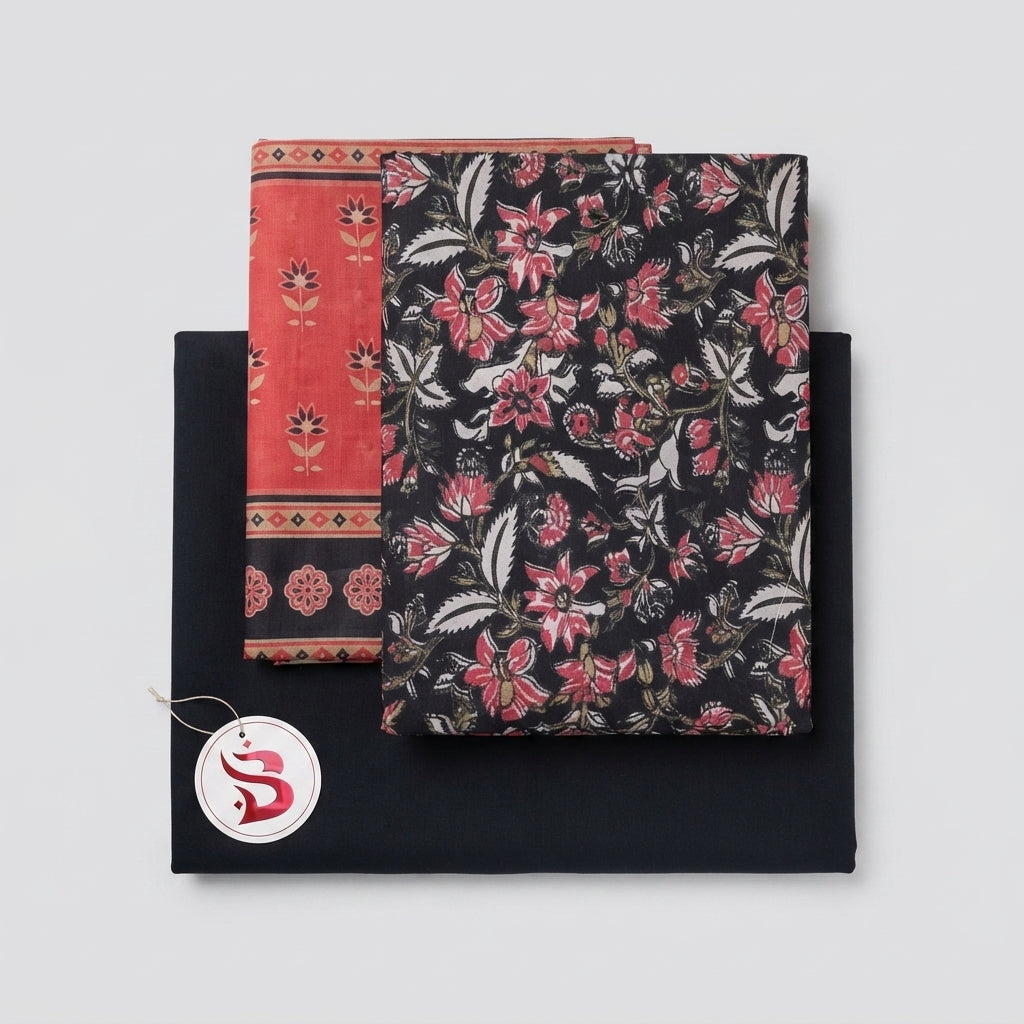 Bin Saeed | 3 Piece Unstitched Digital Printed Suit | Vol-4