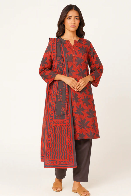 ALKARAM | STITCHED 3-PIECE | PRINTED LAWN SUIT