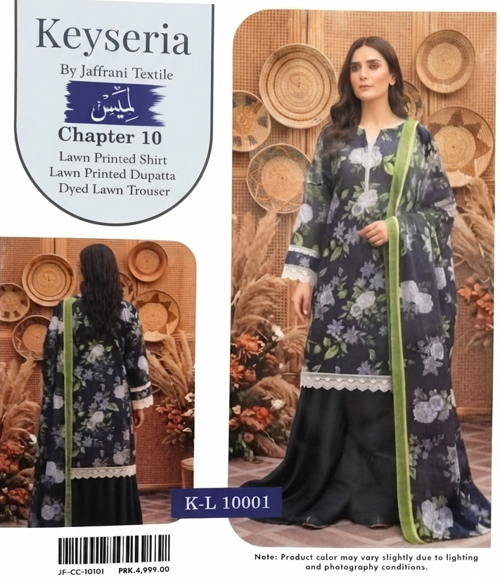 KEYSERIA | UNSTITCHED 3-PIECE | PRINTED LAWN SUIT