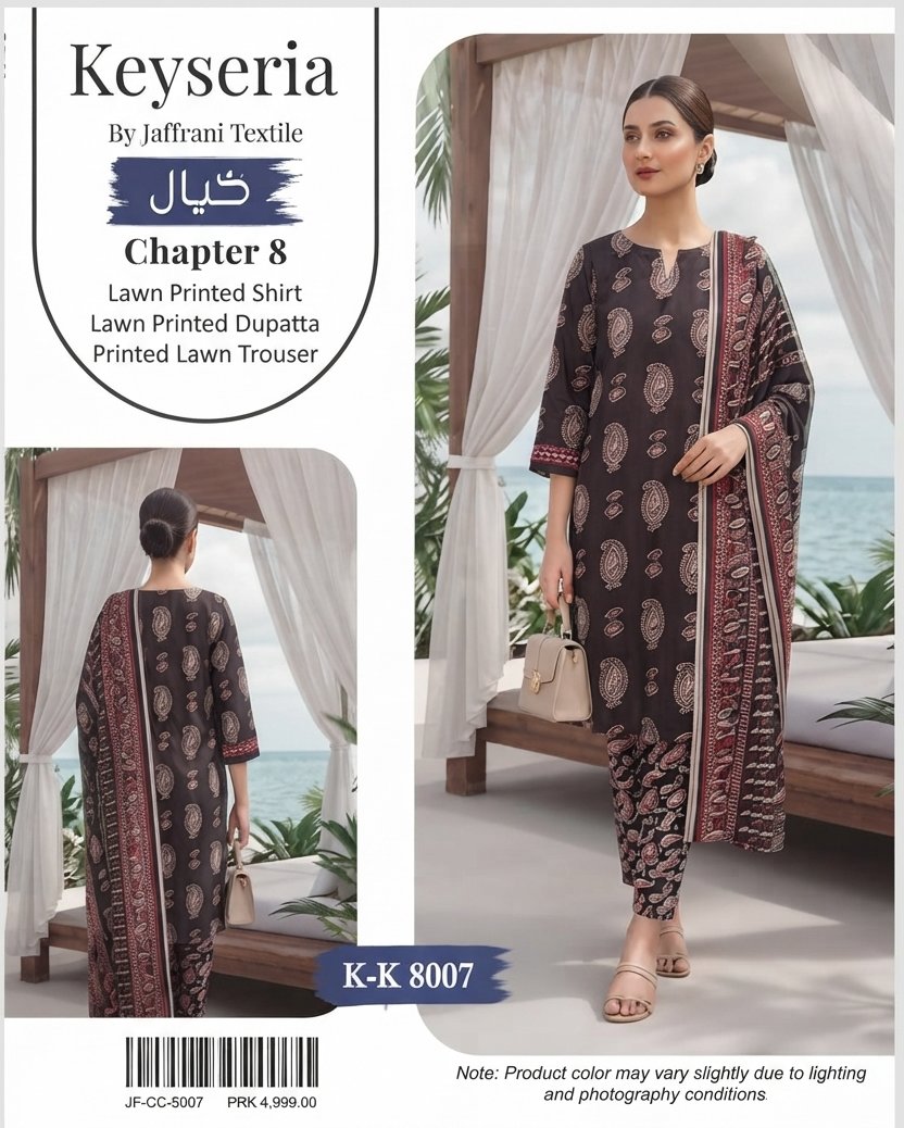KEYSERIA | UNSTITCHED 3-PIECE | PRINTED LAWN SUIT