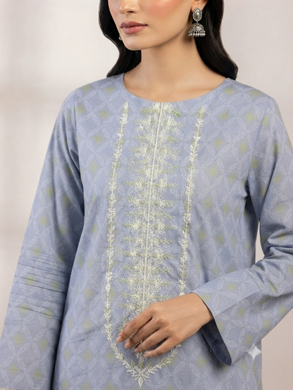 ZELLBURY | UNSTITCHED 2-PIECE | EMBROIDERY SHIRT DUPATTA LAWN SUIT