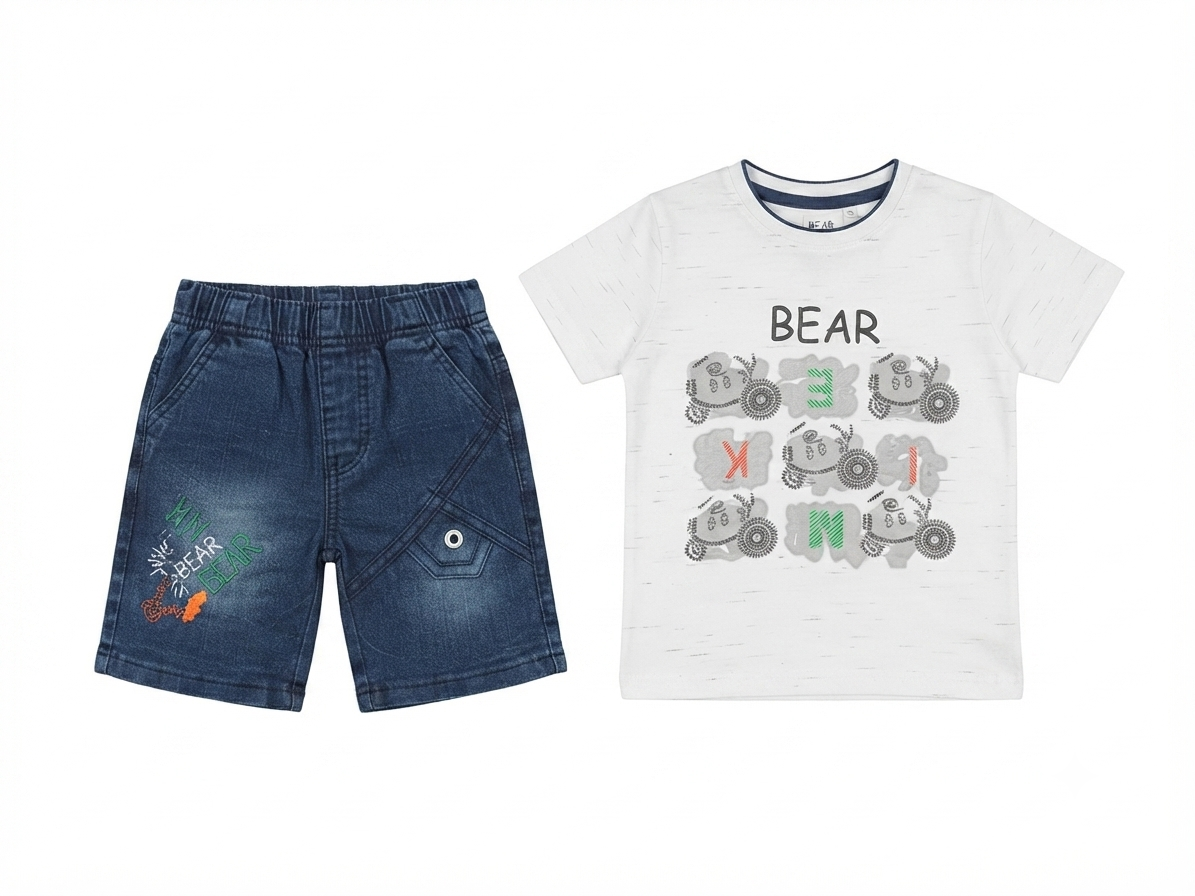 BOYS COTTON 2PC - BEAR
