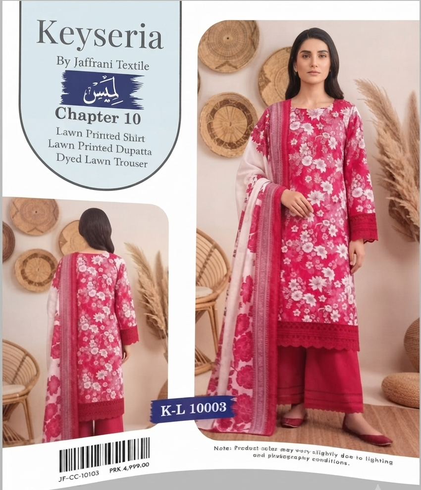 KEYSERIA | UNSTITCHED 3-PIECE | PRINTED LAWN SUIT