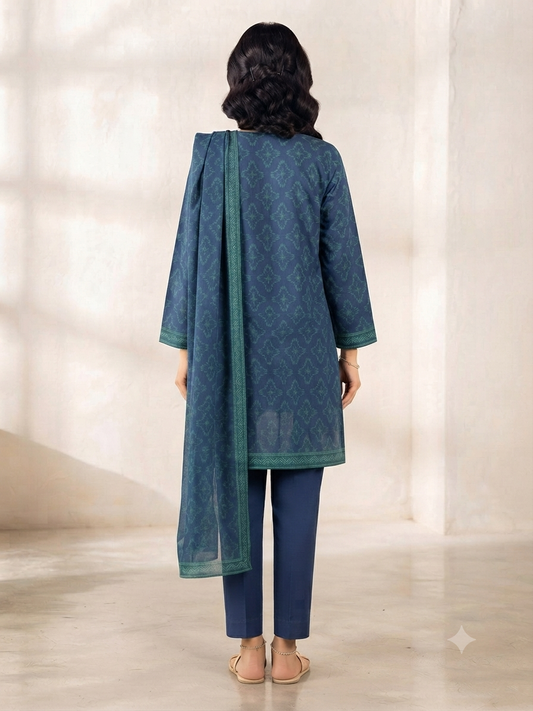 ALKARAM | STITCHED 3-PIECE | PRINTED LAWN SUIT