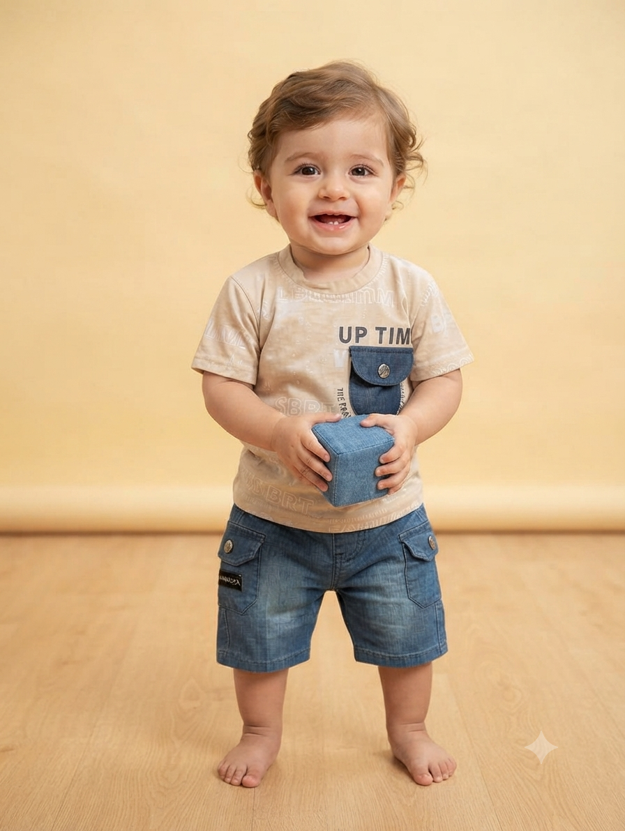 BOYS COTTON 2PC - UP TIME