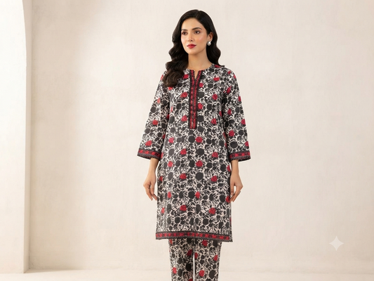 BIN FATIMA | STITCHED 2-PIECE | PRINTED LAWN SUIT