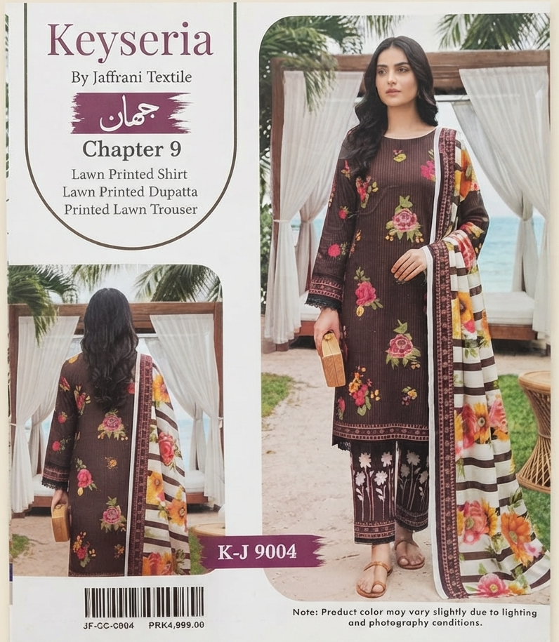 KEYSERIA | UNSTITCHED 3-PIECE | PRINTED LAWN SUIT