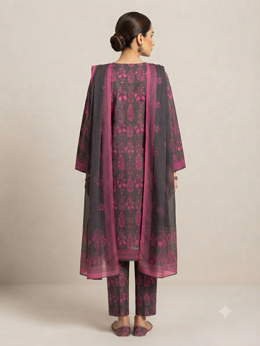 BIN SAEED | STITCHED 3-PIECE | PRINTED LAWN SUIT