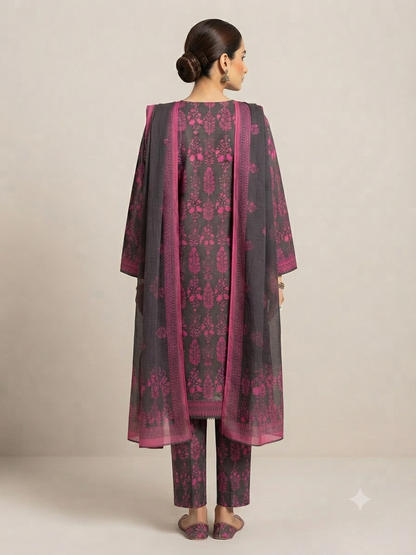 BIN SAEED | STITCHED 3-PIECE | PRINTED LAWN SUIT