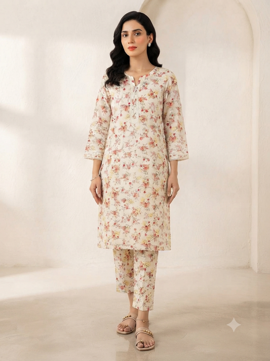 BIN FATIMA | STITCHED 2-PIECE | PRINTED LAWN SUIT