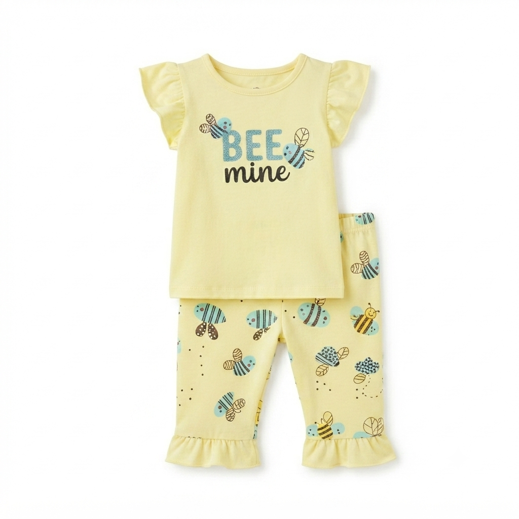 GIRLS CHINA STUFF 2PC SUIT - BEE MINE
