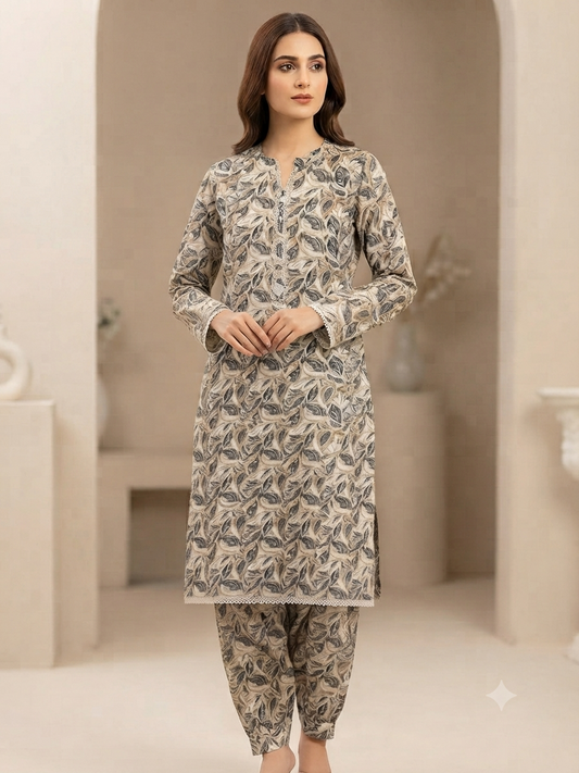 BIN FATIMA | STITCHED 2-PIECE | PRINTED LAWN SUIT