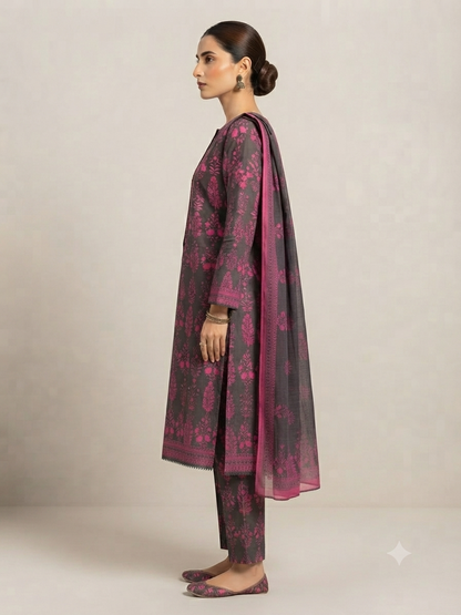 BIN SAEED | STITCHED 3-PIECE | PRINTED LAWN SUIT