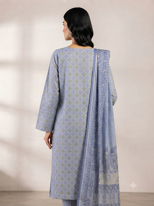 ZELLBURY | UNSTITCHED 2-PIECE | EMBROIDERY SHIRT DUPATTA LAWN SUIT