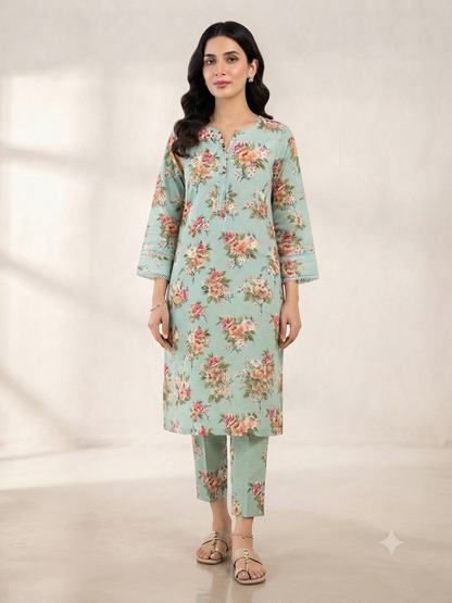 BIN FATIMA | STITCHED 2-PIECE | PRINTED LAWN SUIT
