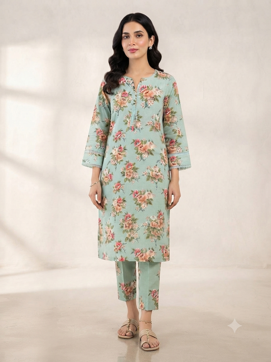BIN FATIMA | STITCHED 2-PIECE | PRINTED LAWN SUIT