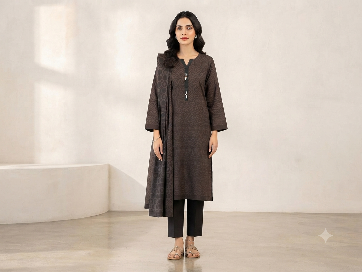ALKARAM | STITCHED 3-PIECE | PRINTED LAWN SUIT