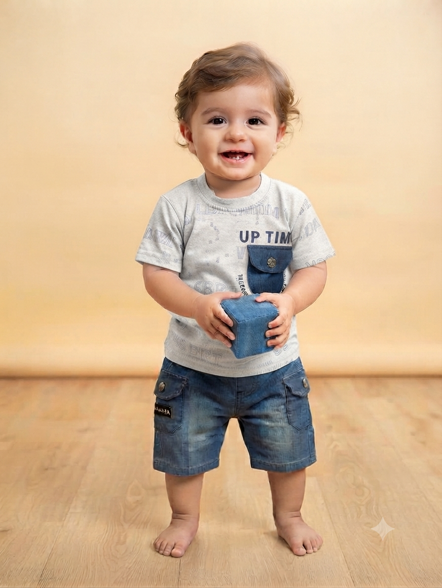BOYS COTTON 2PC - UP TIME