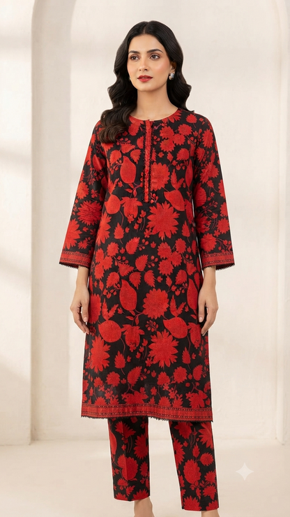BIN FATIMA | STITCHED 2-PIECE | PRINTED LAWN SUIT