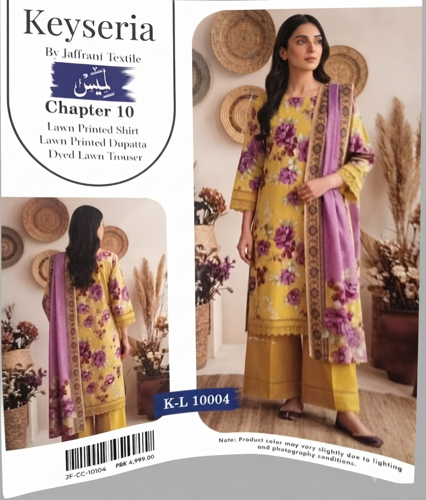 KEYSERIA | UNSTITCHED 3-PIECE | PRINTED LAWN SUIT