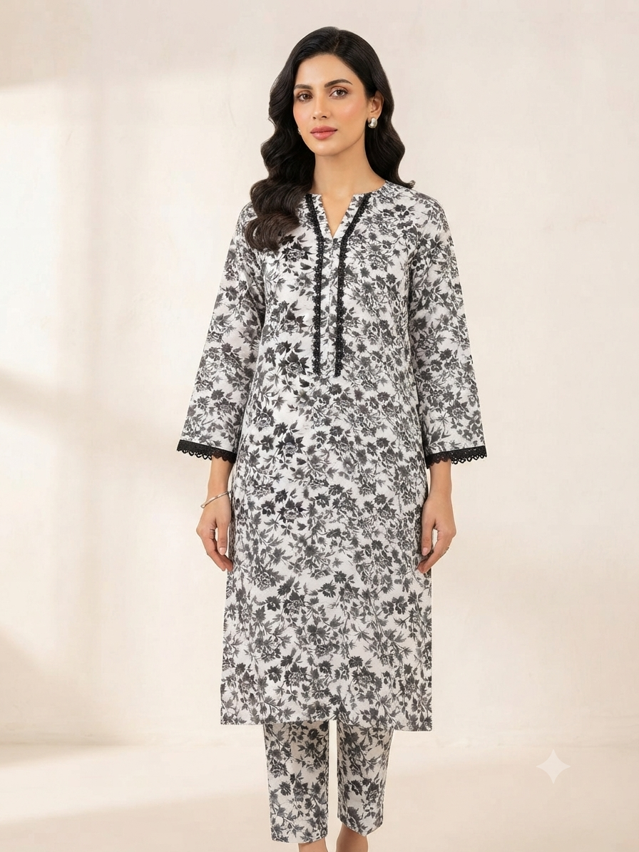 BIN FATIMA | STITCHED 2-PIECE | PRINTED LAWN SUIT