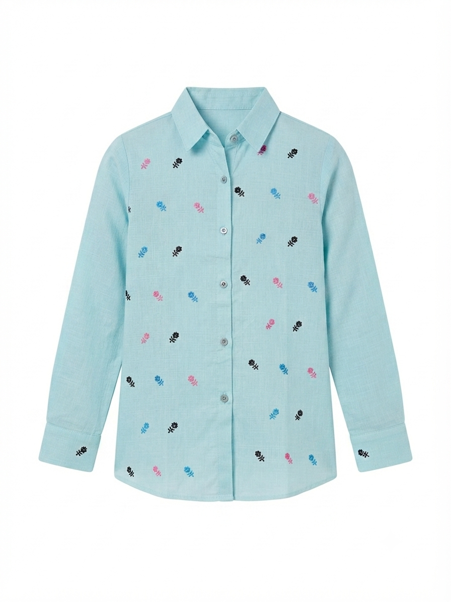 GIRL SHIRT - H/S CHARACTER - WHITE BOTI