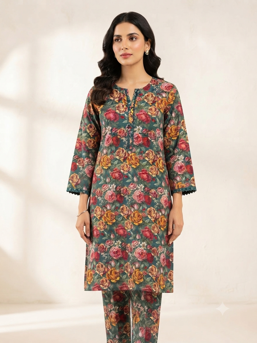 BIN FATIMA | STITCHED 2-PIECE | PRINTED LAWN SUIT