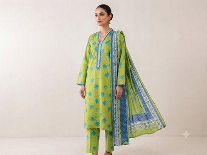 BIN SAEED | STITCHED 3-PIECE | PRINTED LAWN SUIT