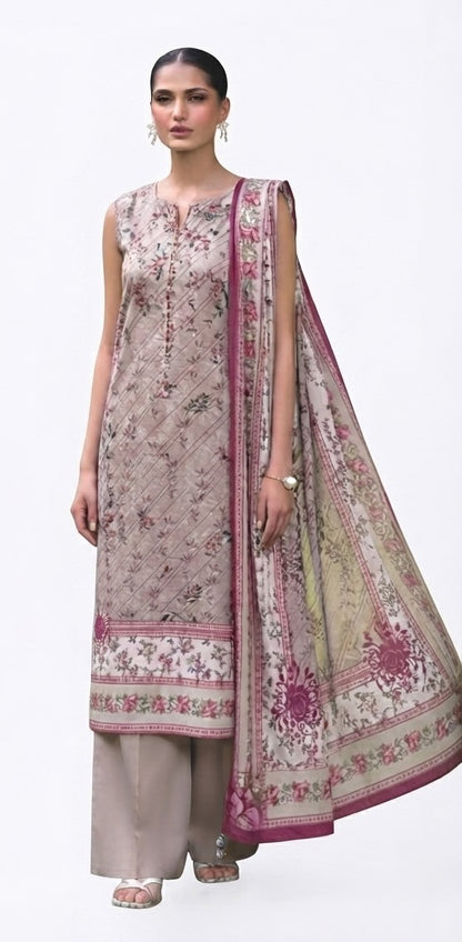 KHAADI | UNSTITCHED 3-PIECE | PRINTED LAWN SUIT | SS2911B