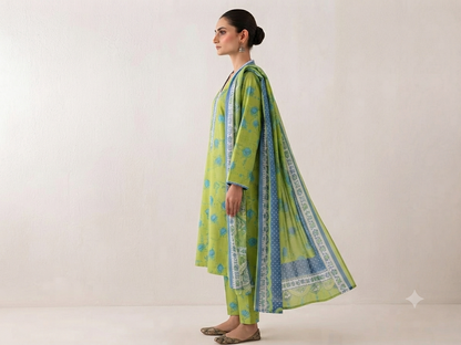 BIN SAEED | STITCHED 3-PIECE | PRINTED LAWN SUIT