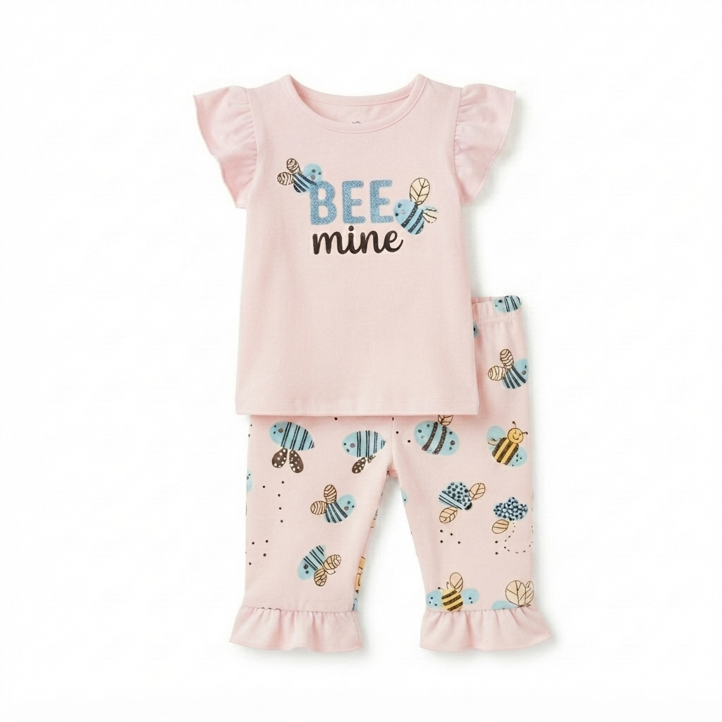 GIRLS CHINA STUFF 2PC SUIT - BEE MINE