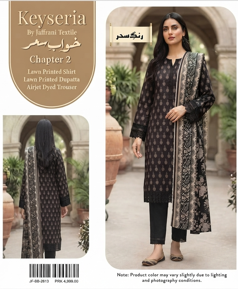 KEYSERIA | UNSTITCHED 3-PIECE | PRINTED LAWN SUIT