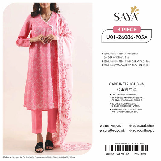 SAYA Unstitched 3-Piece - U01-26086-P05A